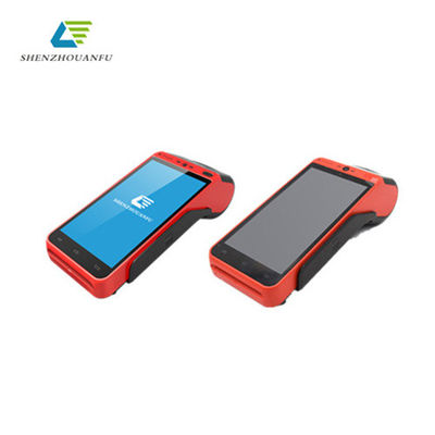 โปรเซสเซอร์ Quad Core เทอร์มินัล POS ขนาดเล็กกันน้ำพร้อมแบตเตอรี่ 3000mAh