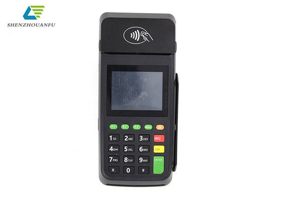 การเชื่อมต่อ NFC เทอร์มินัล POS ออฟไลน์ไร้สายสีดำสำหรับการอ่านการ์ด