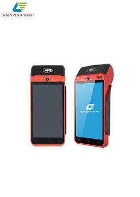จอแอลซีดีมือถือ Android POS Terminal ความยืดหยุ่นของโปรเซสเซอร์ Quad Core