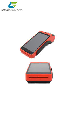 จอแอลซีดีมือถือ Android POS Terminal ความยืดหยุ่นของโปรเซสเซอร์ Quad Core