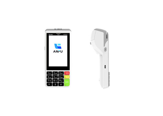 ANFU EMV รับรอง Android โทรศัพท์มือถือ การชําระเงินสมาร์ท POS 4G มือถือ การชําระเงินด้วยบัตรสวิป ปอยซ์ เทอร์มินัลที่มีเครื่องอ่าน NFC