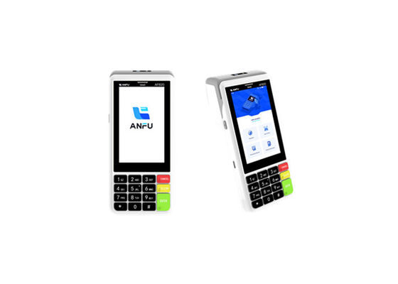 ANFU EMV รับรอง Android โทรศัพท์มือถือ การชําระเงินสมาร์ท POS 4G มือถือ การชําระเงินด้วยบัตรสวิป ปอยซ์ เทอร์มินัลที่มีเครื่องอ่าน NFC