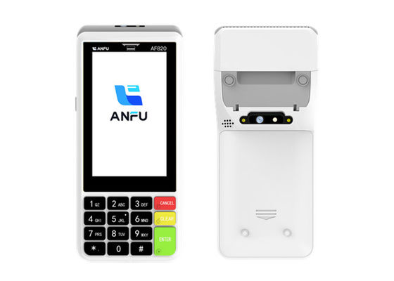 ANFU Smart POS Terminal With Printer Touch Screen POS Machine โทรศัพท์มือถือที่ใช้กับ NFC