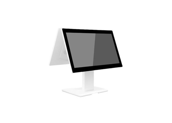Android All-In-One POS Terminal 15.6'' Dual Touch Screen ร้านอาหาร/ธนาคาร/ร้านอาหาร/เครื่องพิมพ์ความร้อน